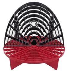 Grit Guard Bucket Insert (Red) with Washboard Bucket Insert (Black)